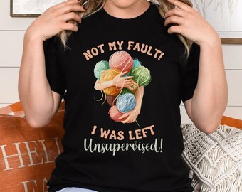 Crochet Shirt Funny, Funny Crochet T-Shirt, Crochet Graphic Tee, Yarn Lover Gift, Knitter Shirt, Knitting T, Gift For Mom, Gift For Grandma
