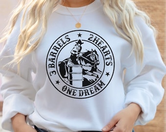 Ladies Barrel Racing Horse Sweatshirt Gift For Barrel Race, Barrel Racer Gift, Turn And Burn,Equestrian Race,Rodeo Riding Long Sleeve Hoodie