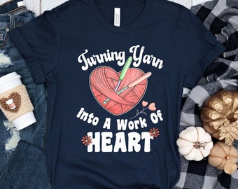 Crochet Shirt Funny, Funny Crochet T-Shirt, Crochet Graphic Tee, Yarn Lover Gift, Knitter Shirt, Knitting T, Gift For Mom, Gift For Grandma