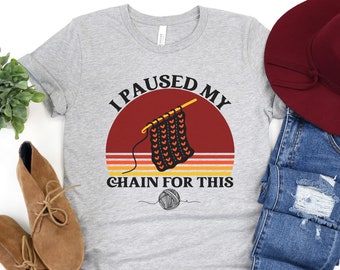 Crochet Shirt Funny, Funny Crochet T-Shirt, Crochet Graphic Tee, Yarn Lover Gift, Knitter Shirt, Knitting T, Gift For Mom, Gift For Grandma