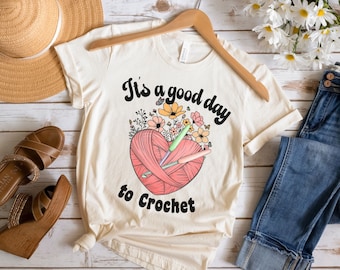 Crochet Shirt Funny, Funny Crochet T-Shirt, Crochet Graphic Tee, Yarn Lover Gift, Knitter Shirt, Knitting T, Gift For Mom, Gift For Grandma