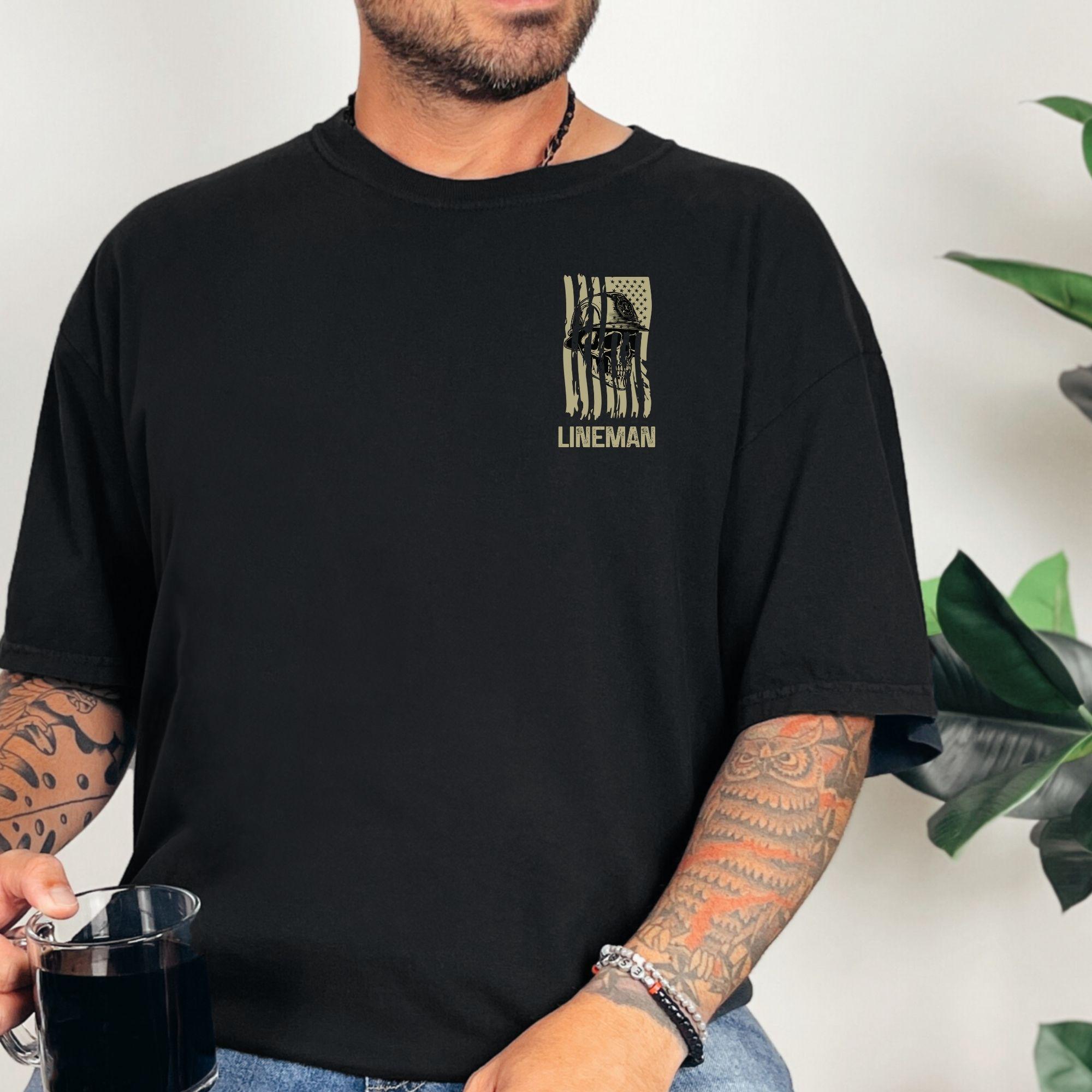Lineman Shirt for Blue Collar Gifts, Lineman Tshirt for Father's