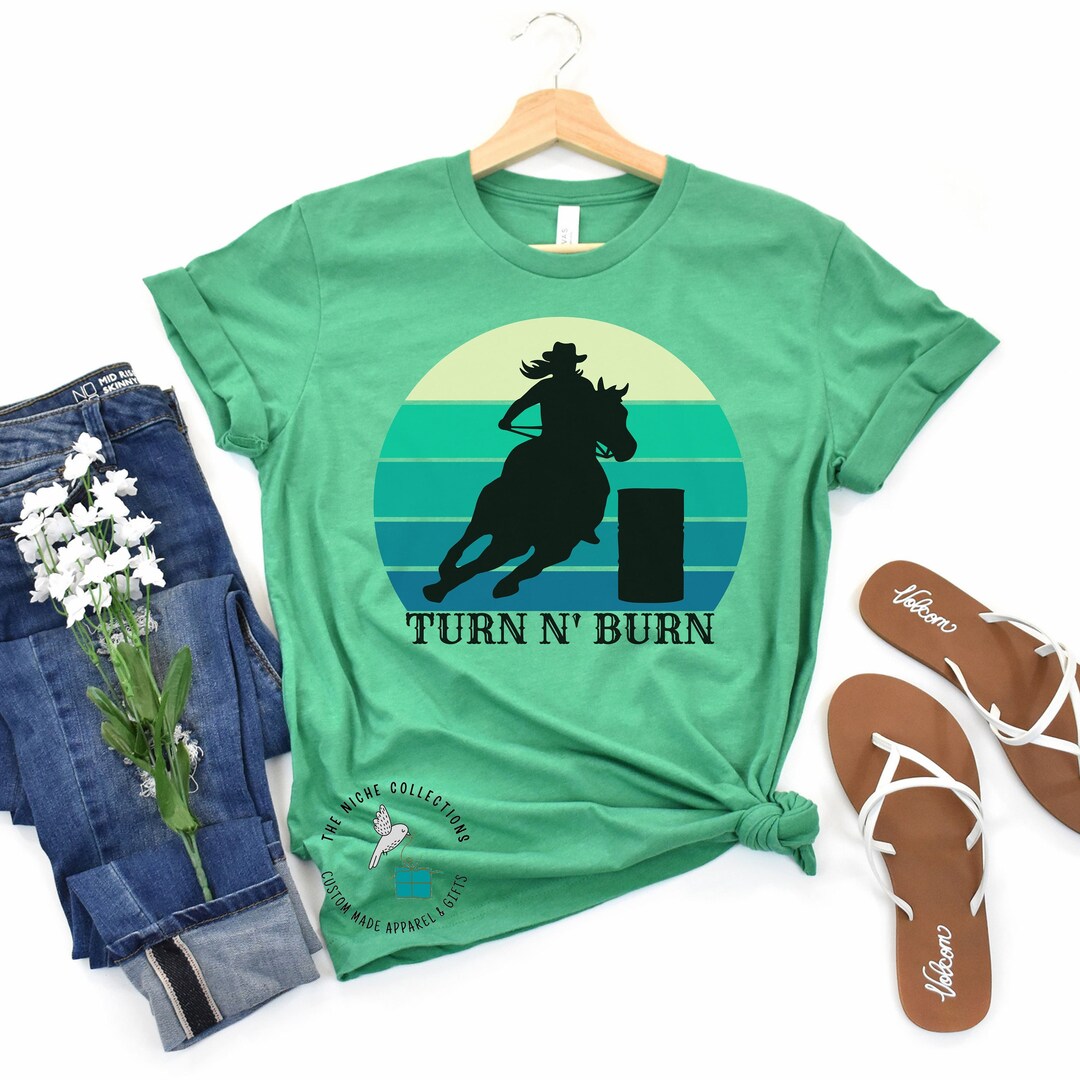 Youth Ladies Barrel Racing Horse T-shirt Gift for Barrel Race, Barrel ...