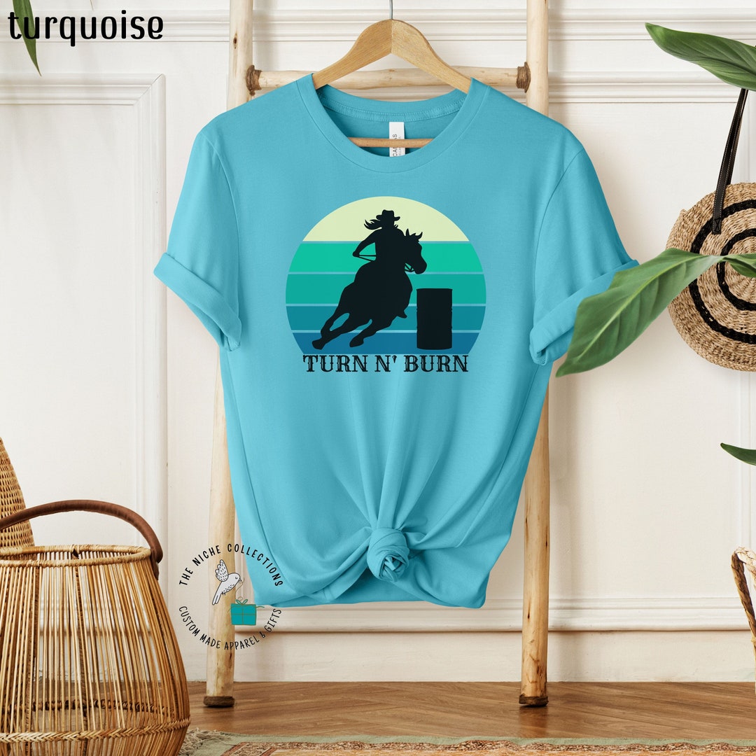 Youth Ladies Barrel Racing Horse T-shirt Gift for Barrel Race, Barrel ...