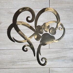 Symbole coeur infini, plaque d'art murale en métal empreinte de patte pour animal de compagnie, décoration de maison commémorative de l'amour sans fin, chien chat, idée cadeau chiot fourrure bébé parent.