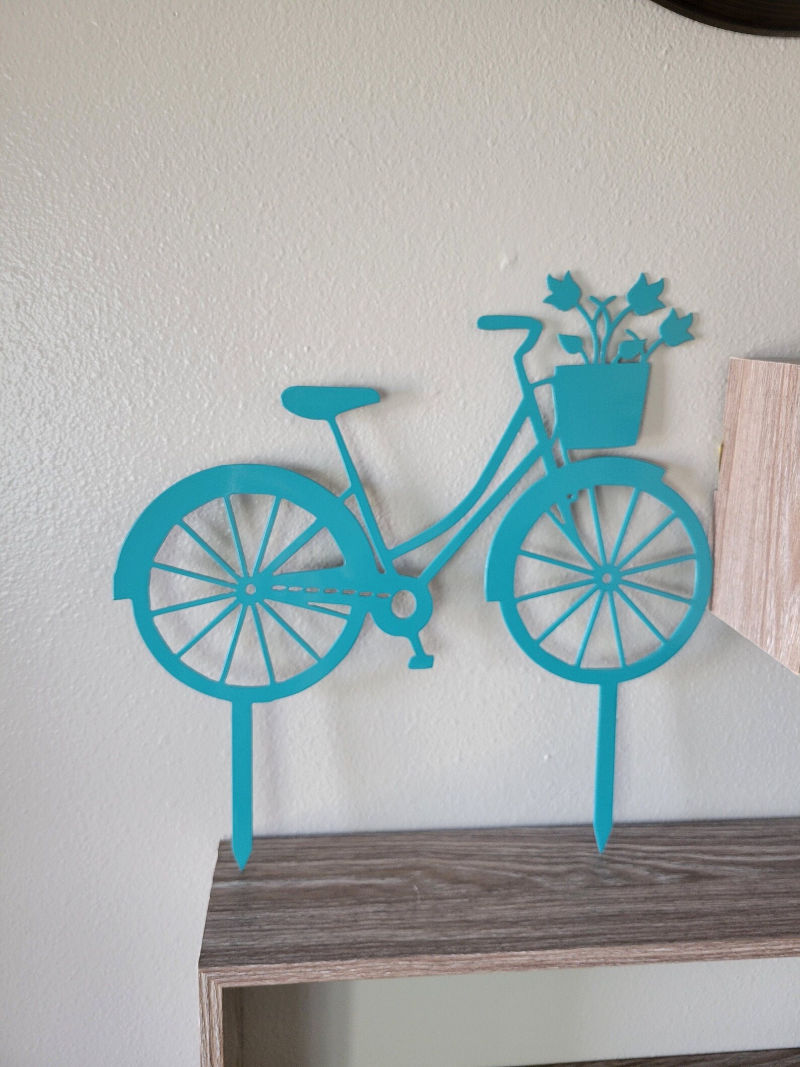 Metal Yard Garden Art Bicycle Bike With Basket of Tulips - Etsy