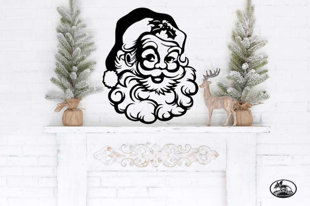 メタルウォールアート ヴィンテージ クリスマス サンタクロース