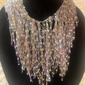 Scarf Necklace - New Color - Fresh Water Pearl - Free Shipping to USA