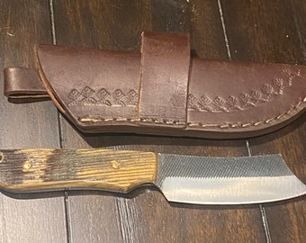 Bourbon Barrel handled Hunting Knife.