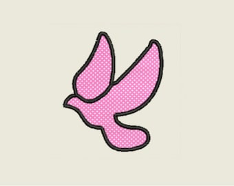 Peace Dove Applique Silhouette Machine Embroidery Design File - 4 Sizes in multiple file formats - INSTANT DOWNLOAD - Item # 3011