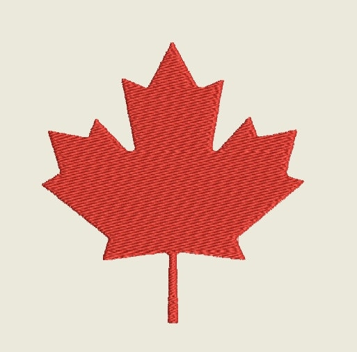 Large Red Maple Leaf Shaped Sticker (Canadian Decal Canada Vinyl Window  Decal (7 x 8 inch)