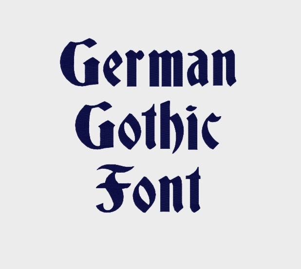 German Gothic Embroidery Machine Font in 4 Sizes 0.5, 1, 2 & 3 Upper and  Lower Case Numbers INSTANT DOWNLOAD Item 1106 - Etsy