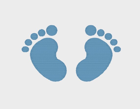 Baby Feet Design Embroidery File in 6 Sizes 1 2 - Etsy UK