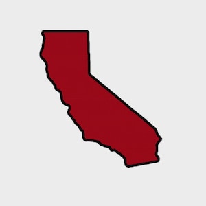 California State kaart opgestikte en opvulling borduurwerk bestand in 3 maten te passen: 4 "x 4", 5 "x 7", 6 "x 10" - INSTANT DOWNLOAD - Item #5006