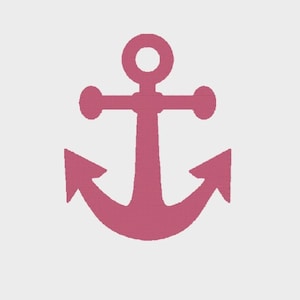 Anchor Design Embroidery file in 6 sizes (1&quot;, 2&quot;, 3&quot;, 4&quot;, 5&quot; & 6&quot;) in Multiple file formats - INSTANT DOWNLOAD -  Item #8002