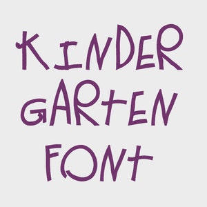 Kindergarten Embroidery Machine Font in 7 sizes (0.25&quot;,0.5&quot;, 0.75&quot;, 1&quot;, 2&quot;, 3&quot; & 4&quot;) Upper case + numbers - INSTANT DOWNLOAD - Item #1079