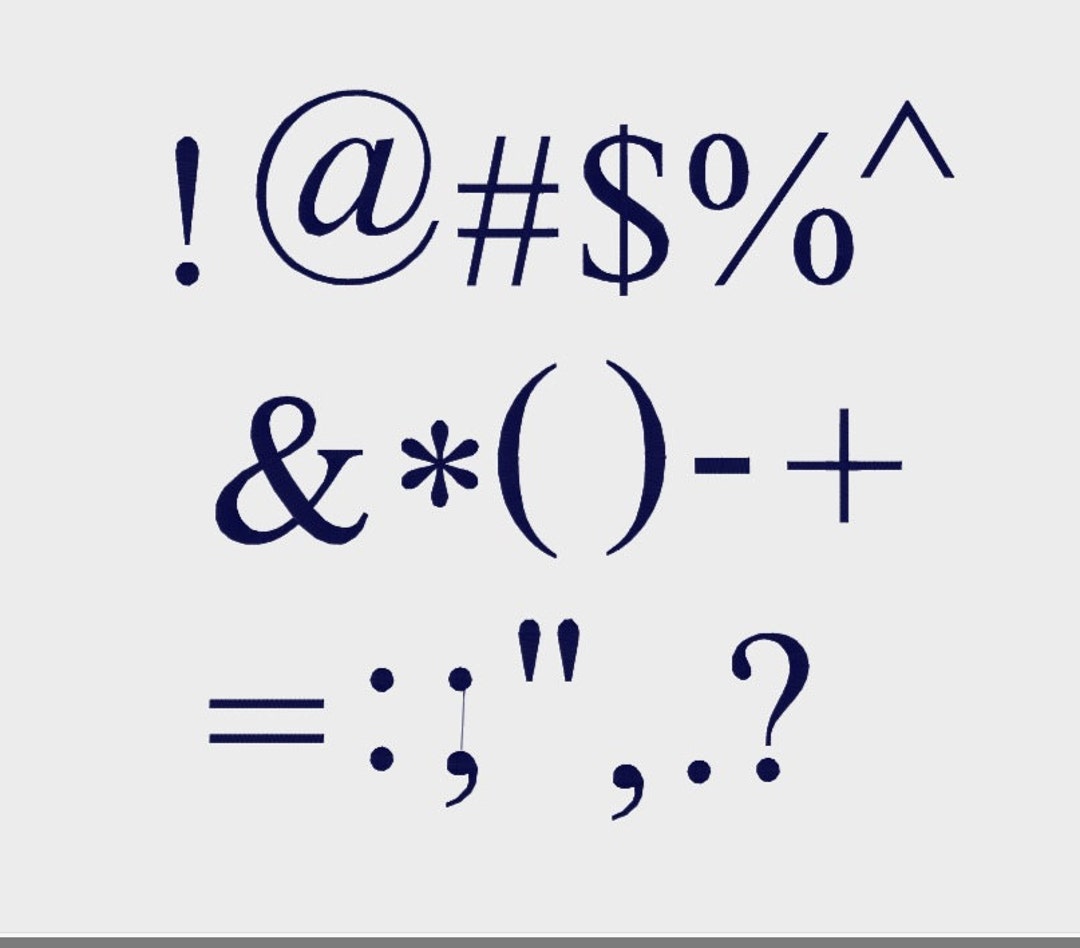 Punctuation Marks Symbols Printable