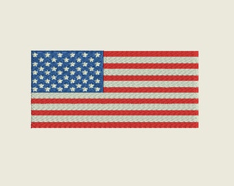 United States Flag Embroidery file in 4 sizes (3", 4", 5" & 6") and multiple file formats - INSTANT DOWNLOAD - Item #5007