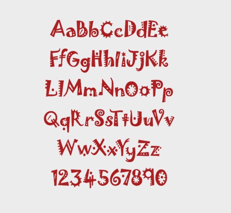 Jokerman Embroidery Font in Multiple Formats, 1/2