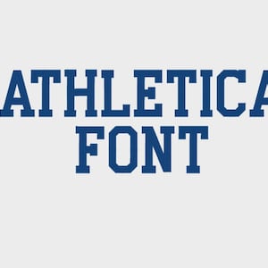 Athletica College Embroidery Machine Font, 0.75&quot;, 1&quot;, 1.5&quot;, 2&quot; & 2.5&quot; sizes (upper case and numbers) - INSTANT DOWNLOAD - Item #1088