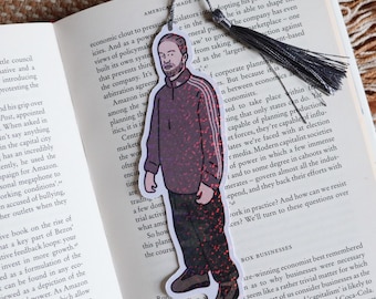 Pop Culture Bookmark / R-Patz Meme / Sparkle Finish / Tassel Design