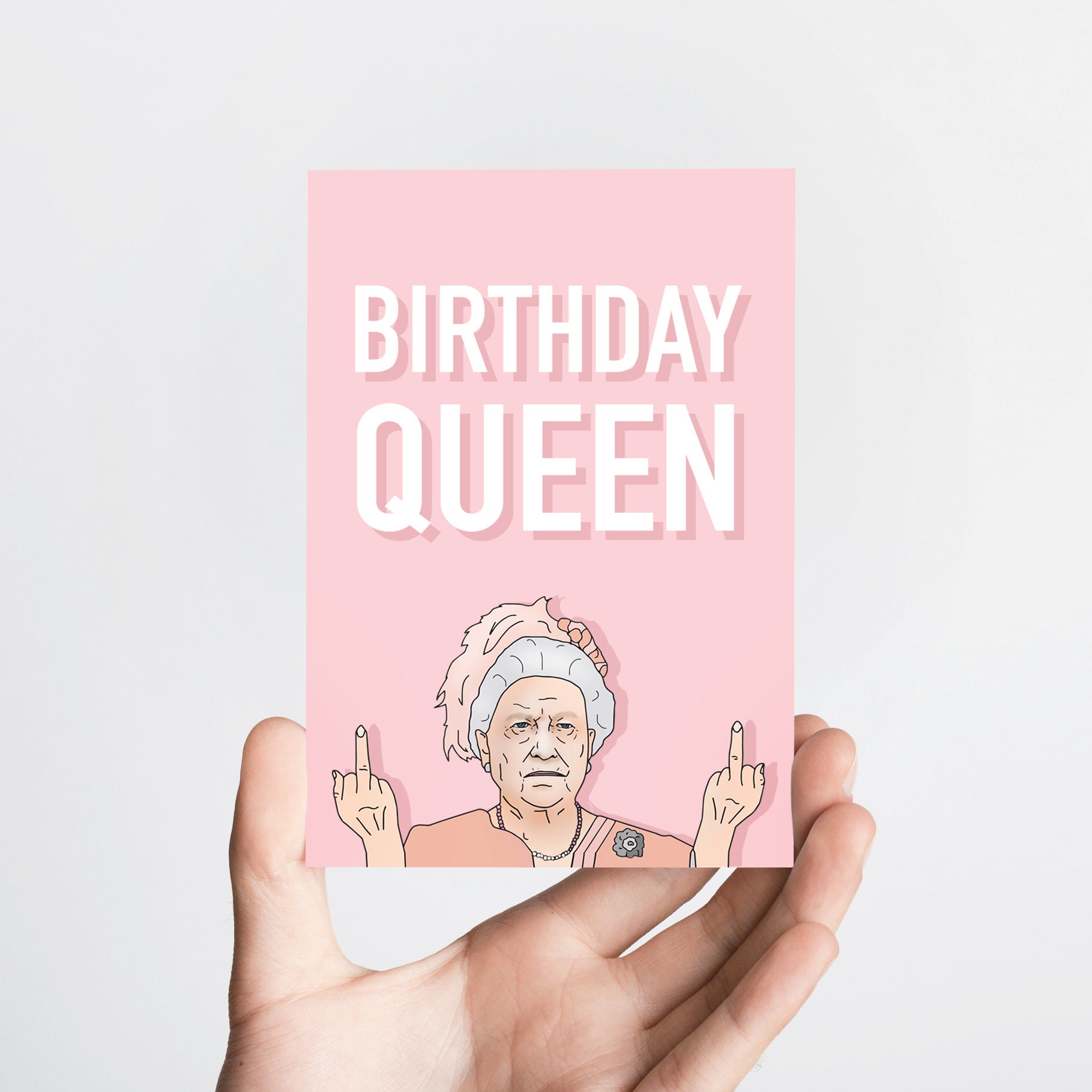 Birthday Queen Funny Birthday Card Meme Card Queen | Etsy