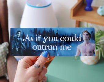 Outrun Me Bumper Sticker / Glossy Laminated Vinyl / Car Sticker, Bumper, UK Nostalgia