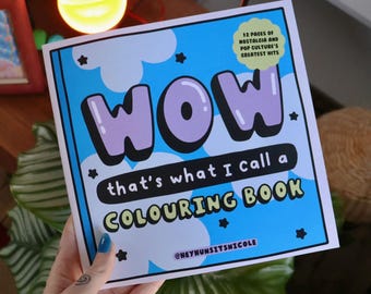Colouring Book Volume 2 // Pop Culture and Nostalgia Flash Tattoo Inspired Booklet // @heyhunsitsnicole