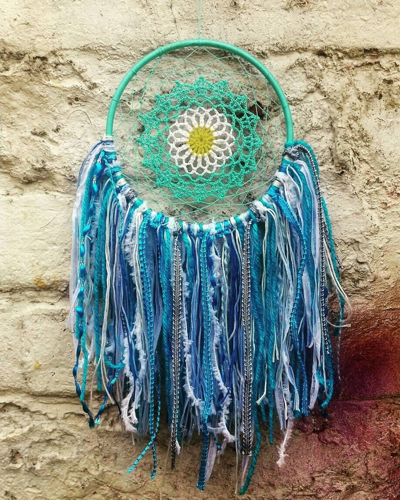 Blue Dreamcatcher Etsy UK