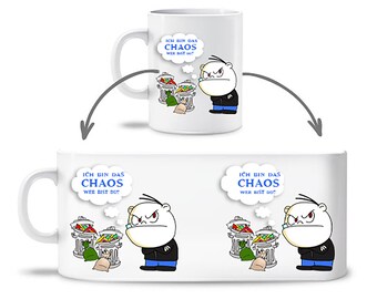 Tasse "Ich bin das CHAOS" Spruch