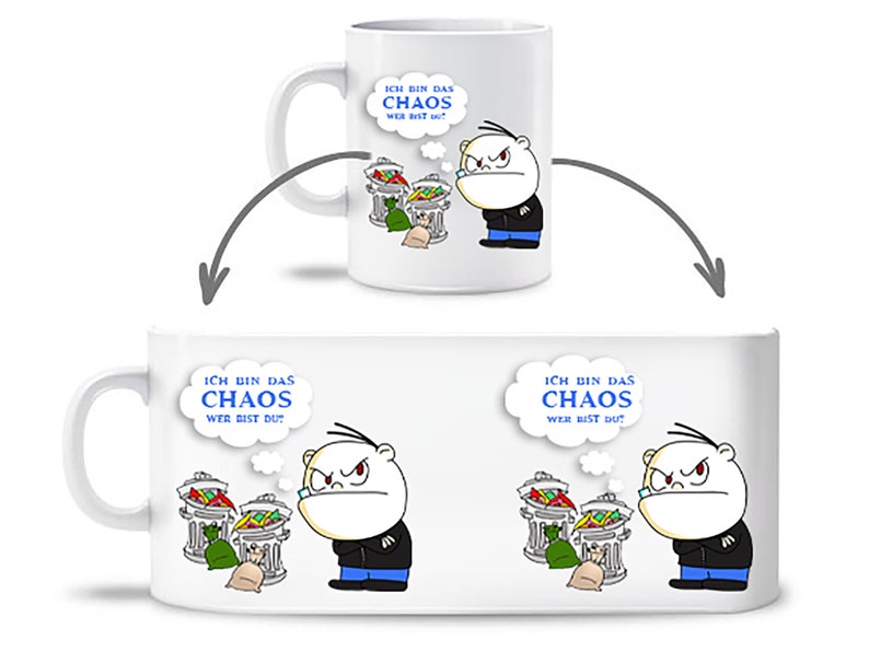 Tasse Ich bin das CHAOS Spruch Bild 1