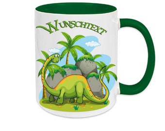 Tasse mit Namen Dino Dinosaurier