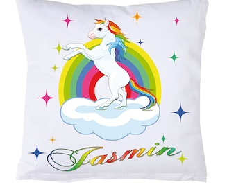 Einhornkissen Regenbogen Einhorn stehend