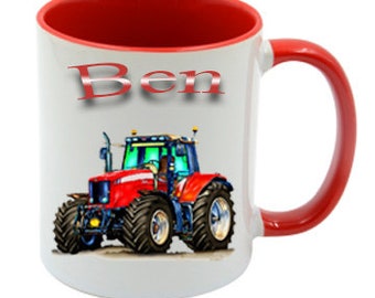 Tasse mit Namen Traktor