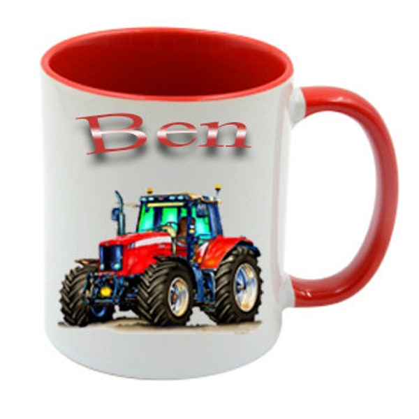 Tasse mit Namen Traktor