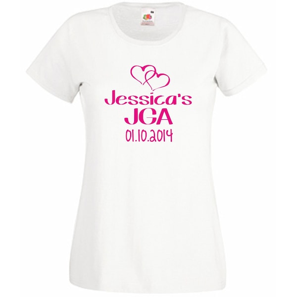 Bügelbild Junggesellinnenabschied JGA Info T-Shirt