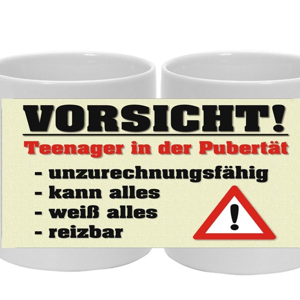 Tasse für Teenager Pubertät in 2 Varianten wählbar