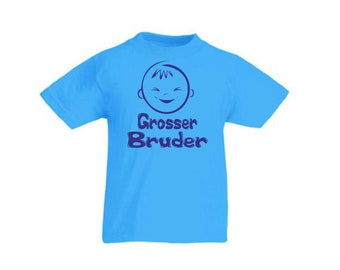 Kinder Baby T-Shirt Grosser od. Kleiner Bruder 2021 von Gr.62- 158