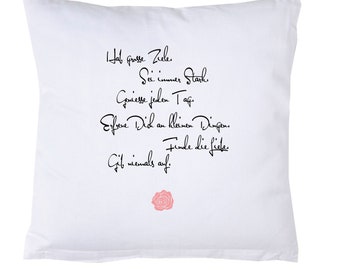 Pillow with saying "Have big goals" Sleeping pillow Encouragement Gift Birthday