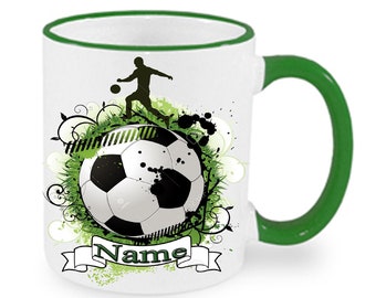 Cup with name Soccer World Cup EM cup