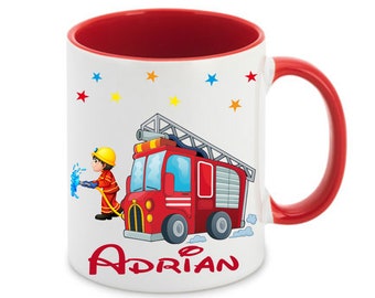 Tasse mit Namen Feuerwehr