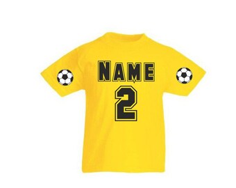 Football t-shirt jersey with data also possible on the back