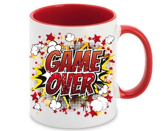 Tasse mit Namen Game Over