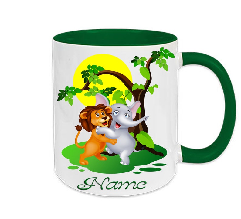 Mug named Lion Elephants image 1