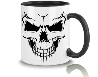 Uralter Schädel Totenkopf Kaffeebecher Kaffeetasse Geschenk Tasse Becher Tee