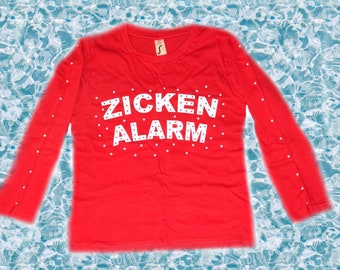 Langarmshirt T-Shirt Mädchen " Zickenalarm" ab Gr.86