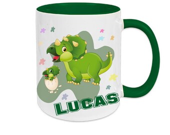 Tasse mit Namen Dino Dinosaurier