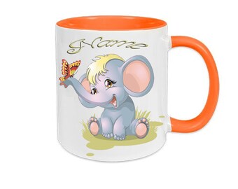 Tasse mit Namen Elefant