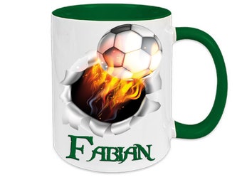 Tasse mit Namen Fussball WM EM