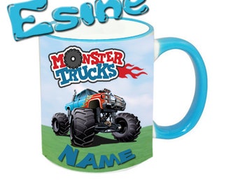 Mug pour enfants avec le nom Monster Truck